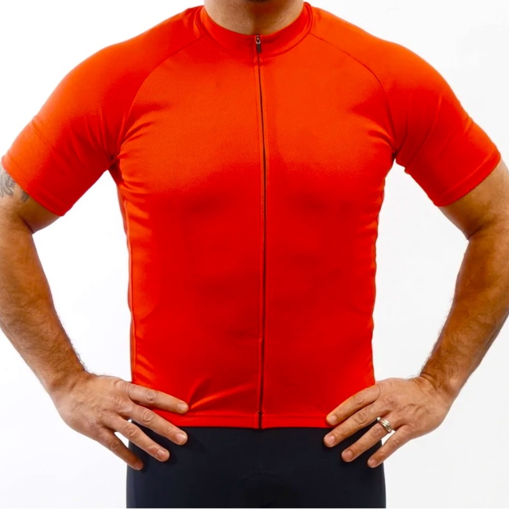 The Jersey - Ride Fit - Red by ‘The Black Bibs’ Men’s Xl